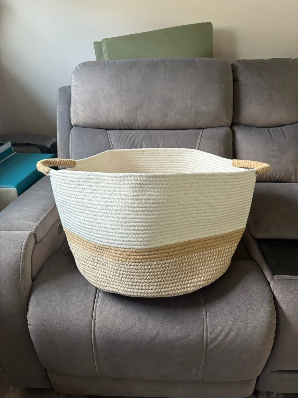 Brand New Bliss Bath & Home Large Woven Storage Basket